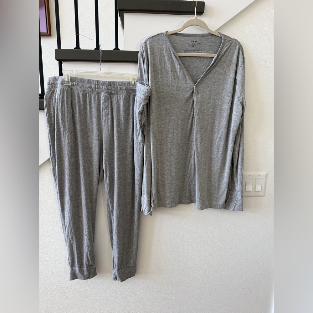 Little Sleepies Heather Gray Pajama Set